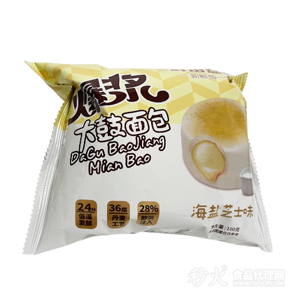 爆浆大鼓面包海盐芝士味100g