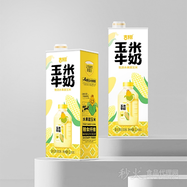 吉翔玉米牛奶1L