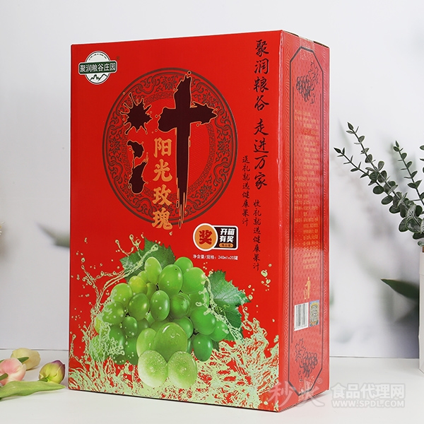 聚润粮谷庄园阳光玫瑰汁240mlx20罐