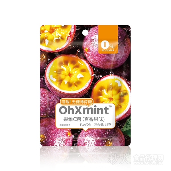 ohxmint果维C糖百香果味15g