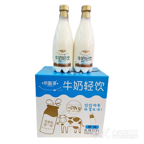 京智源牛奶轻饮原味1.25Lx6瓶