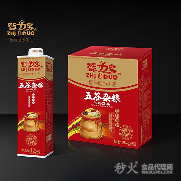 智力多五谷杂粮谷物饮品1.25kgx6瓶