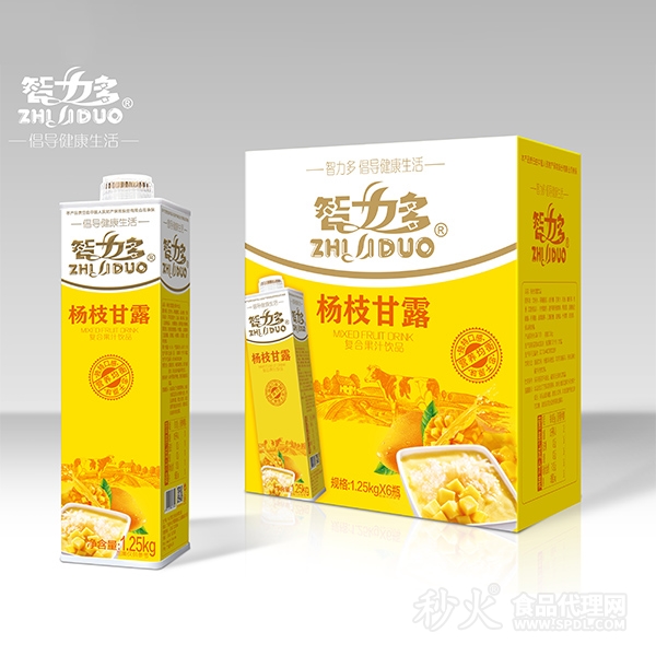 智力多杨枝甘露复合果汁饮品1.25kg