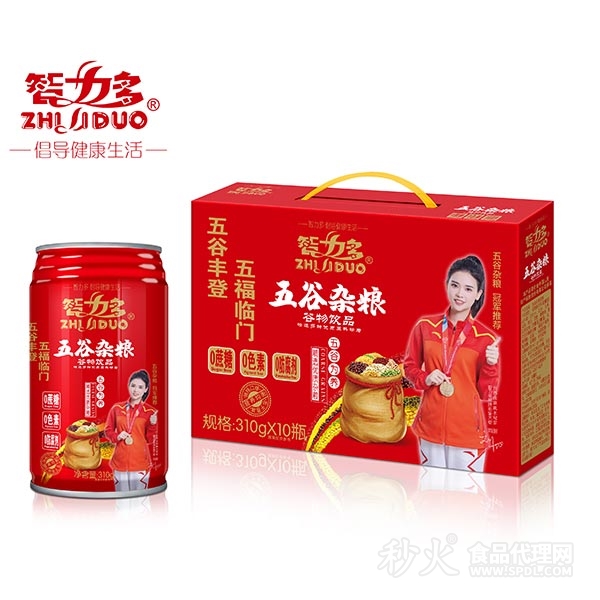 智力多五谷杂粮谷物饮品310gx10瓶