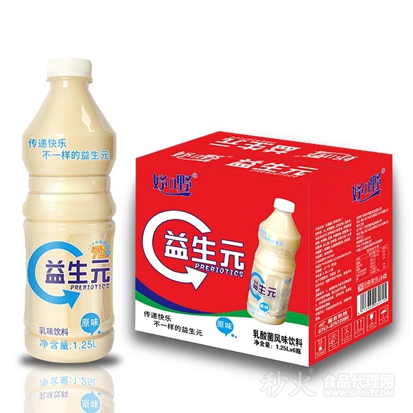 益生元乳酸菌风味饮料1.25Lx6瓶
