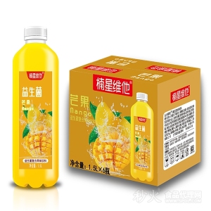 楠星维他芒果益生菌复合果汁饮料1.5Lx6瓶