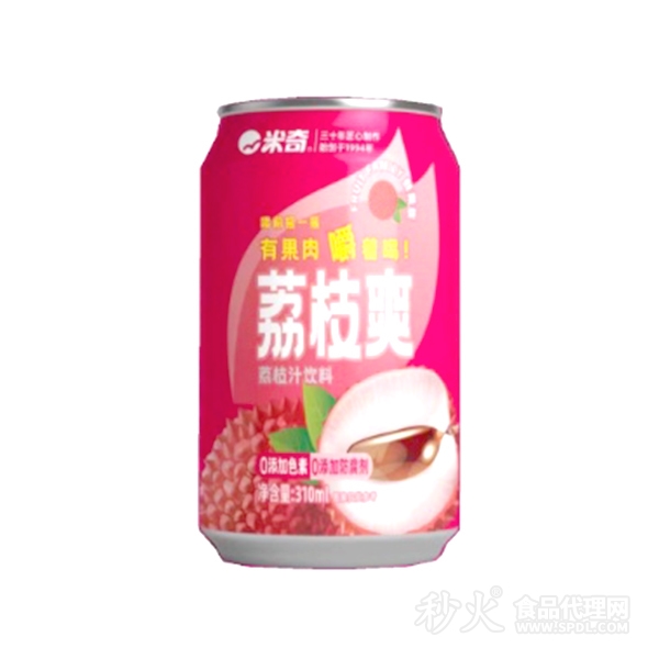 米奇荔枝爽荔枝汁饮料310ml