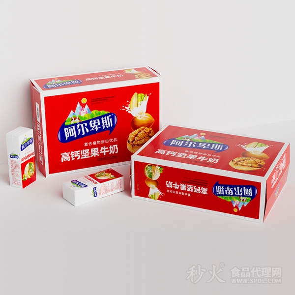 阿尔卑斯高钙坚果牛奶饮品标箱