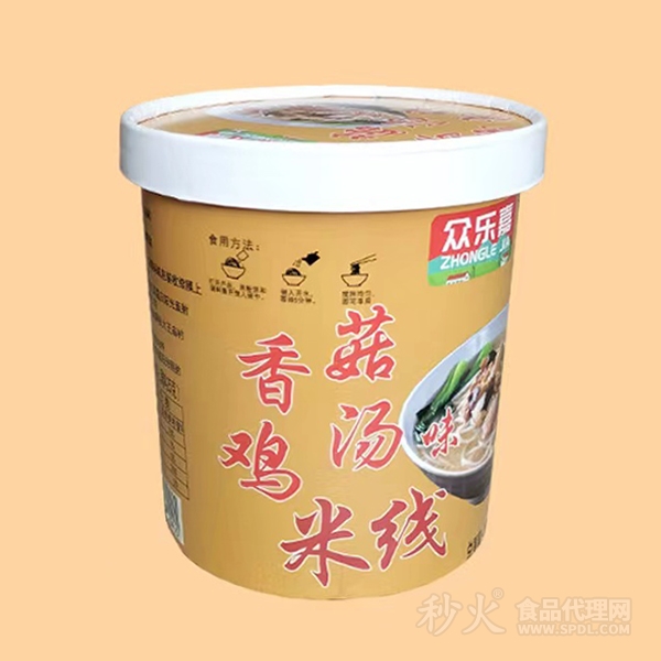 众乐嘉香菇鸡汤味米线102g