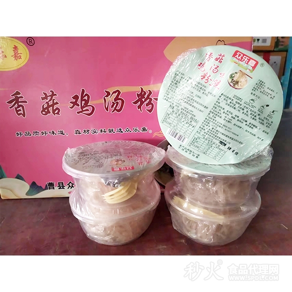 众乐嘉香菇鸡汤味粉丝170g