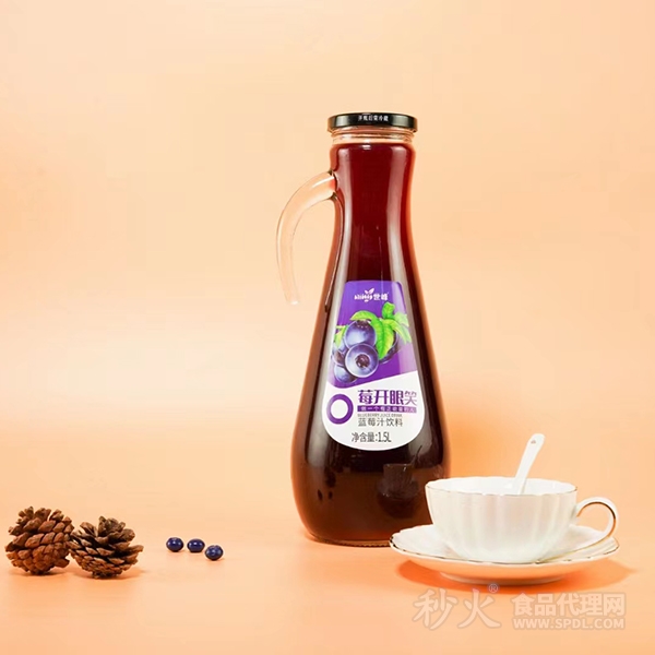 世峰莓开眼笑蓝莓汁饮料1.5L