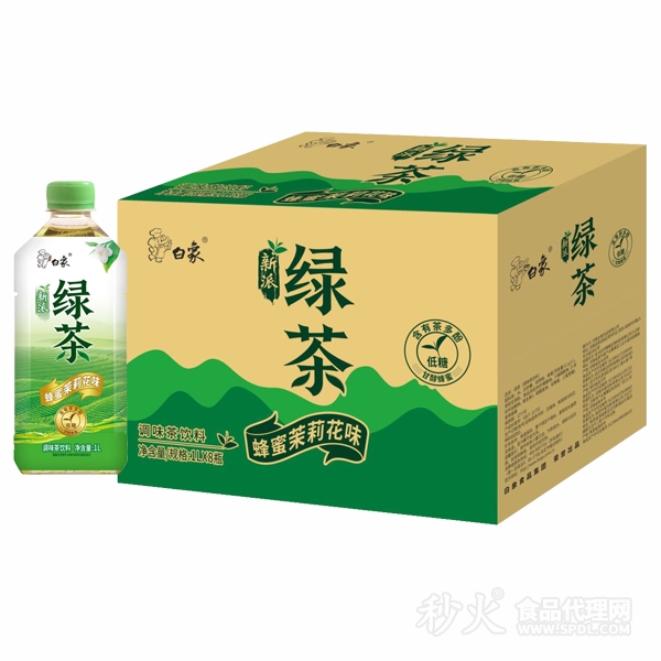 白象新派绿茶蜂蜜茉莉花味标箱