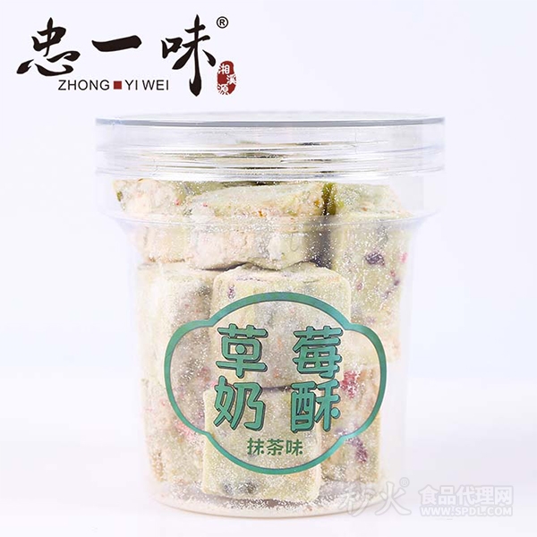 忠一味草莓奶酥抹茶味220g