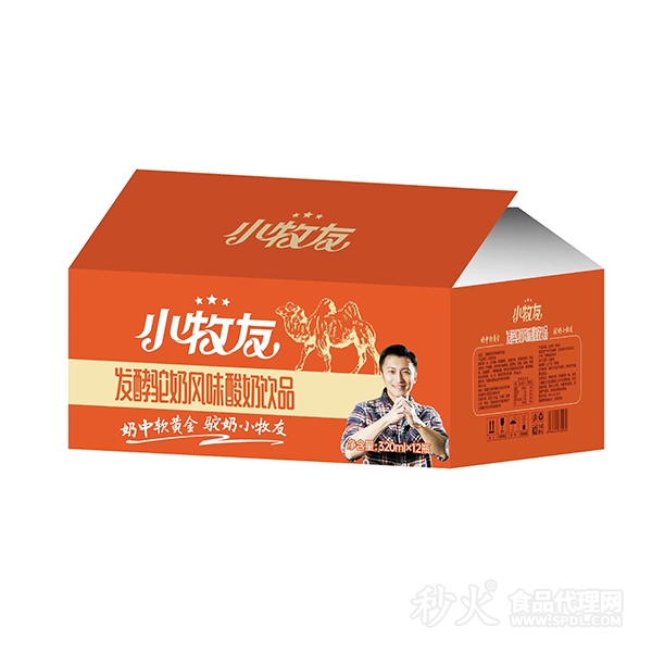 小牧友发酵驼奶风味酸奶饮品320mlx12瓶