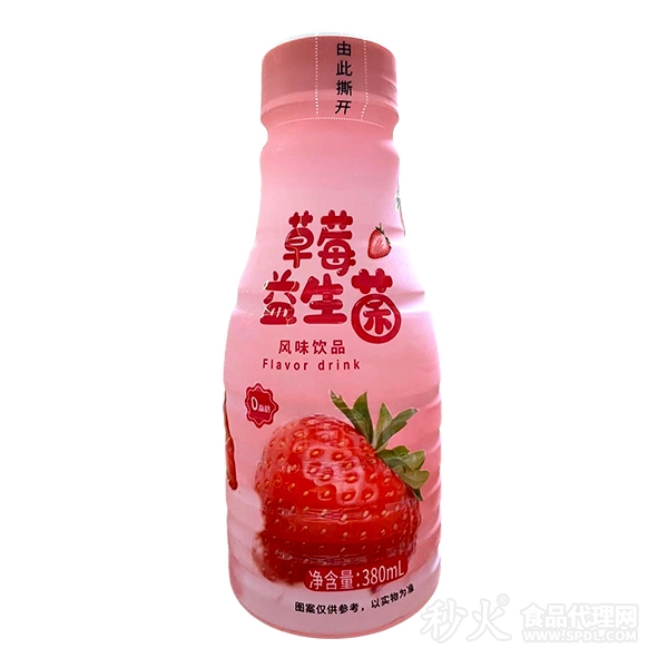 草莓益生菌风味饮品380ml