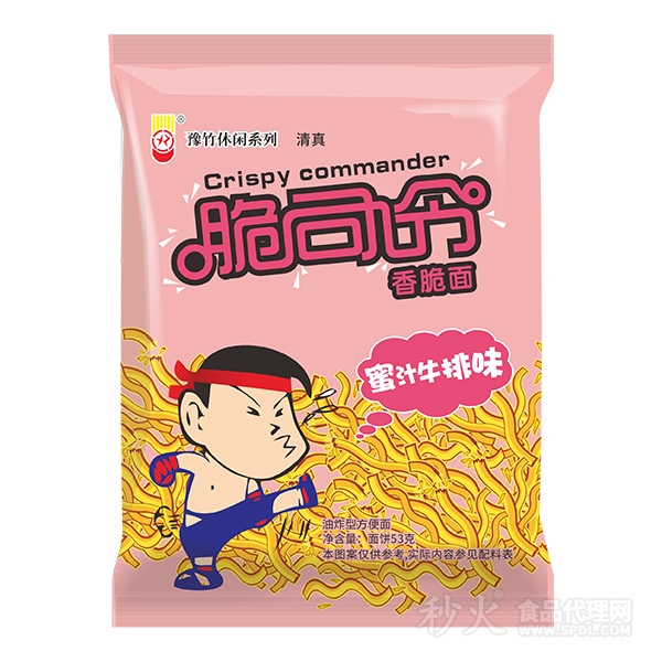 脆司令香脆面蜜汁牛排味53g