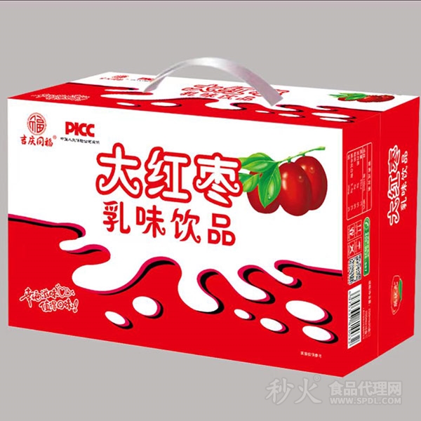 吉庆同福大红枣乳味饮品礼盒装