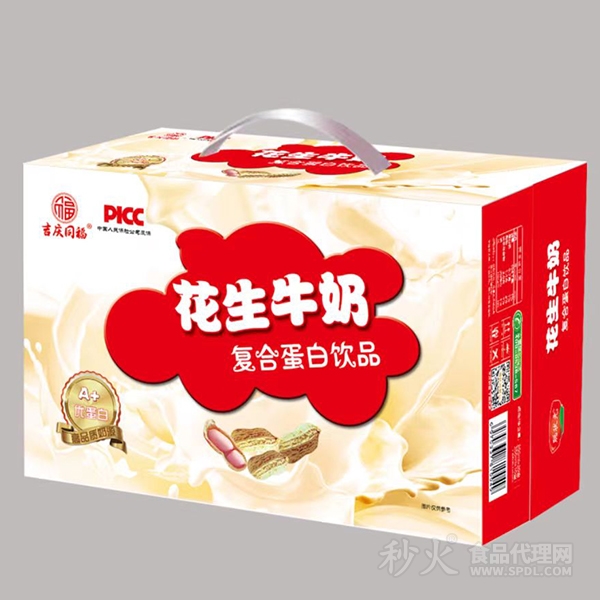 吉庆同福花生牛奶复合蛋白饮品礼盒装