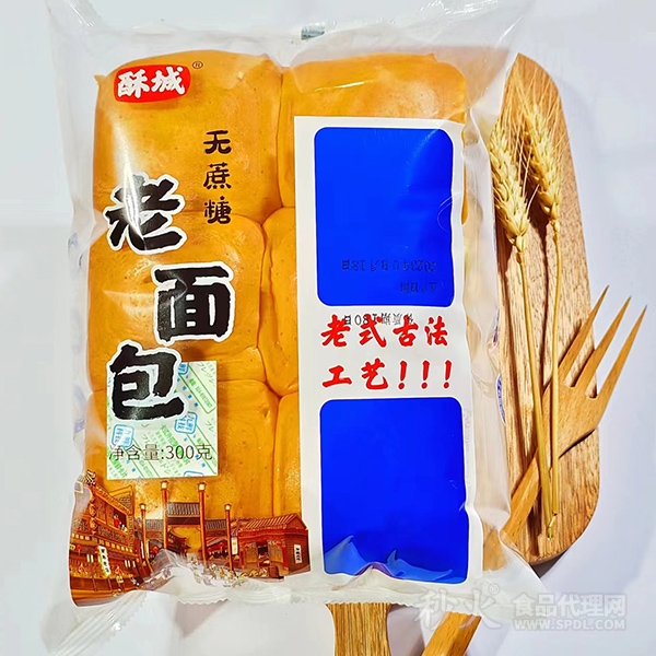 酥城无蔗糖老面包300g