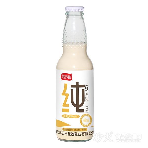 君养道纯豆奶植物蛋白饮料248ml