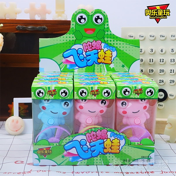 奥乐童玩陀螺飞天蛙10gx12盒