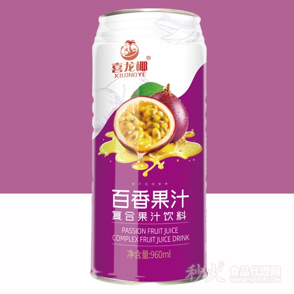 喜龙椰百香果汁复合果汁饮料960ml