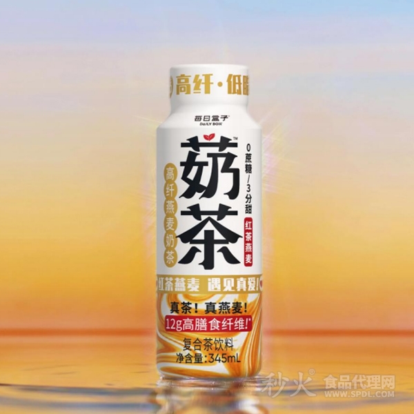 每日盒子红茶燕麦奶茶345ml