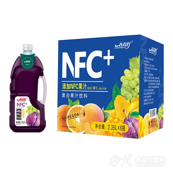 春尚好NFC西梅葡萄复合果汁饮料2.35Lx6瓶