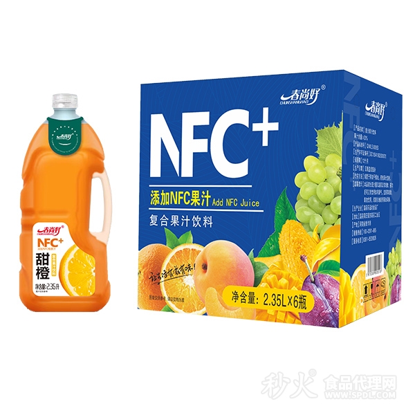 春尚好NFC甜橙复合果汁饮料2.35Lx6瓶