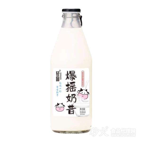 轻吻爆摇奶昔原味乳酸菌饮料318ml