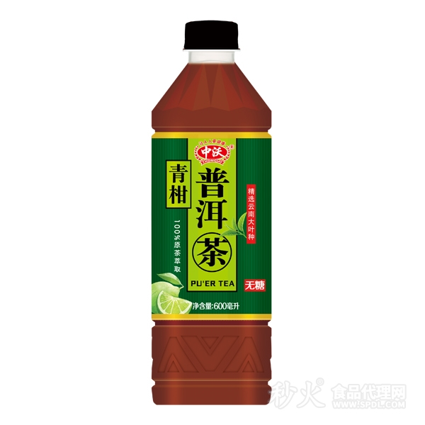 中沃青柑普洱茶饮料600ml
