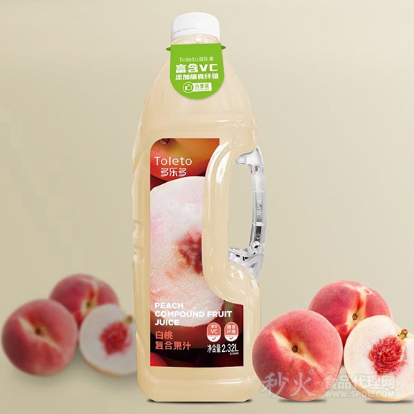 多乐多白桃复合果汁2.32L