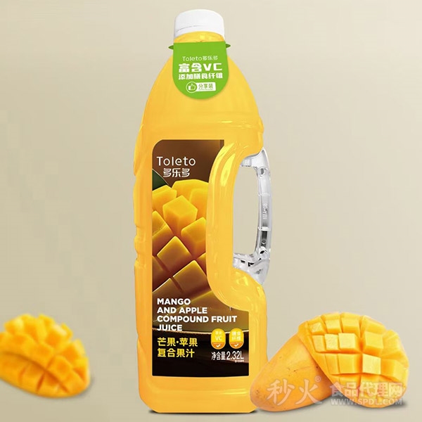 多乐多芒果+苹果复合果汁2.32L