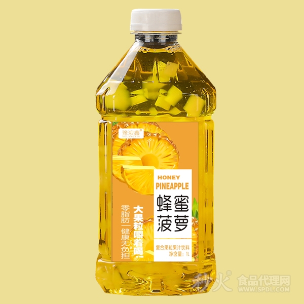 豫浪鑫蜂蜜菠萝复合果粒果汁饮料1L