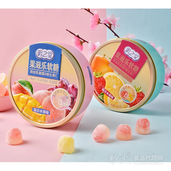 明之堂果滋乐软糖混合水果味168g