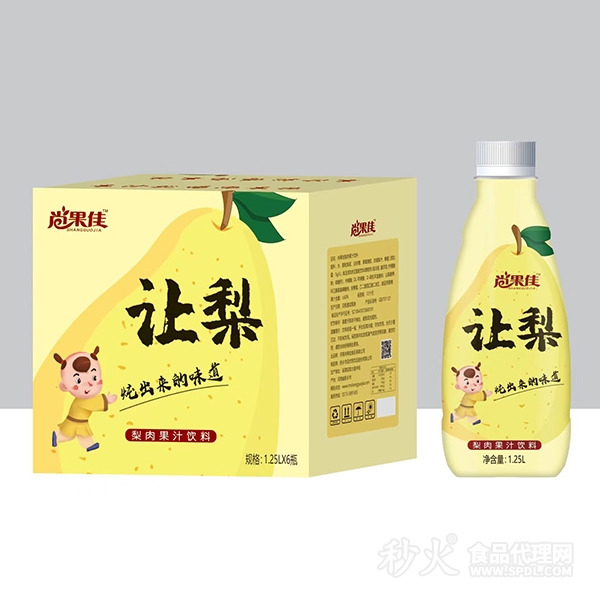 尚果佳讓梨梨肉果汁飲料1.25Lx6瓶