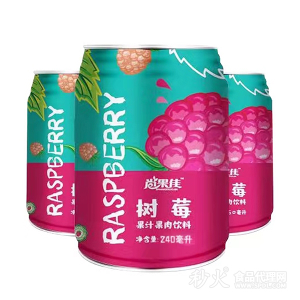 尚果佳樹莓果汁果肉飲料240ml