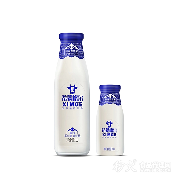 希蒙格尔发酵酸奶饮品原味1L