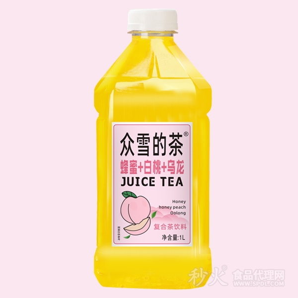 众雪的茶蜂蜜+白桃+乌龙复合茶饮料1L