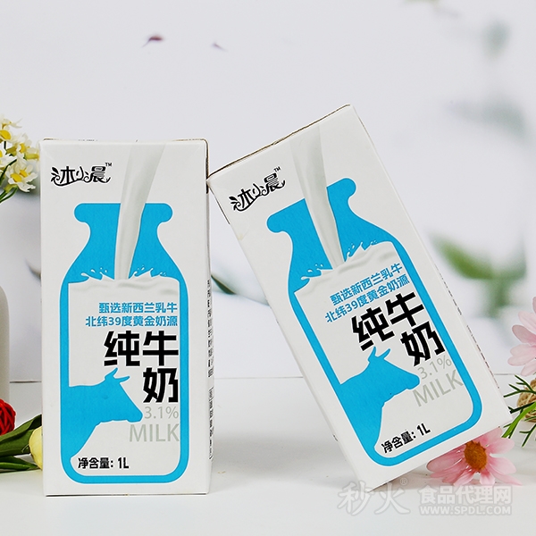 沐小晨纯牛奶主图