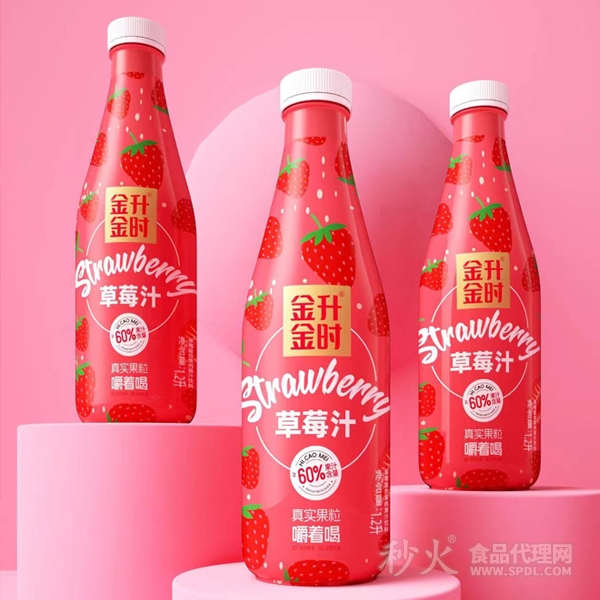 金升金时草莓汁饮品1.2L