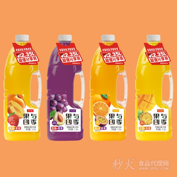 豫浪鑫果与四季复合果汁饮料2.35L