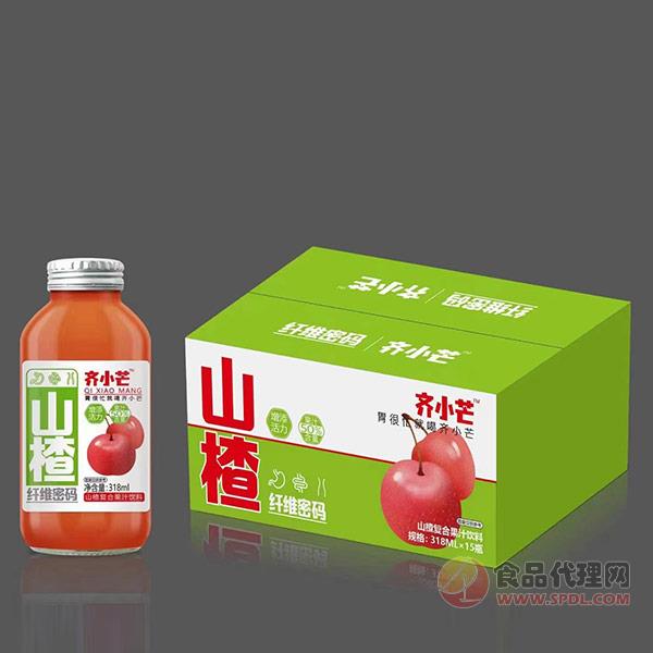 齐小芒山楂复合果汁饮料318mlx15