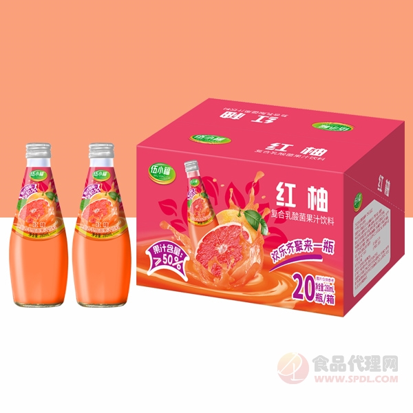 伍小福红柚复合乳酸菌果汁饮料标箱