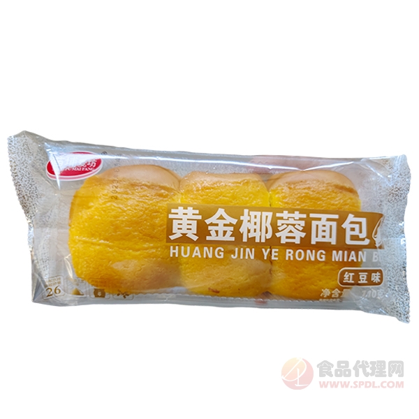 苗埔麦坊黄金椰蓉面包红豆味110g