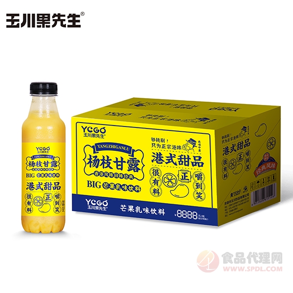 玉川果先生楊枝甘露芒果乳味飲料500ml