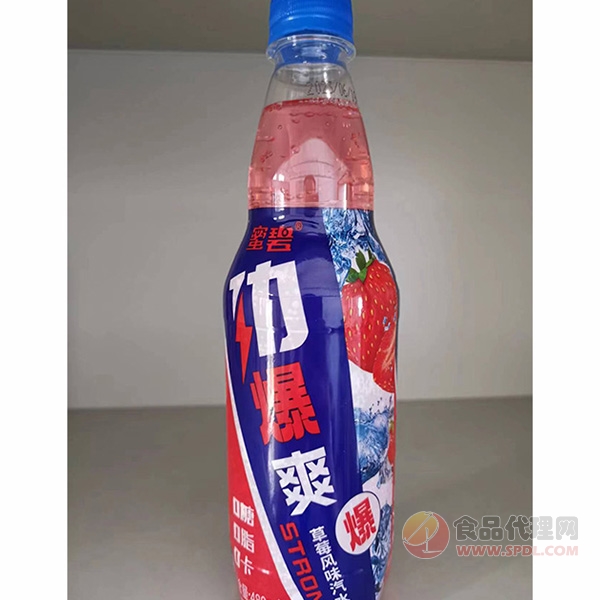 蜜碧劲爆爽草莓风味汽水480ml