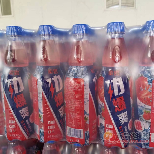 蜜碧劲爆爽草莓味老汽水480ml