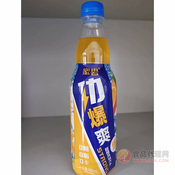 蜜碧劲爆爽甜橙风味汽水480ml