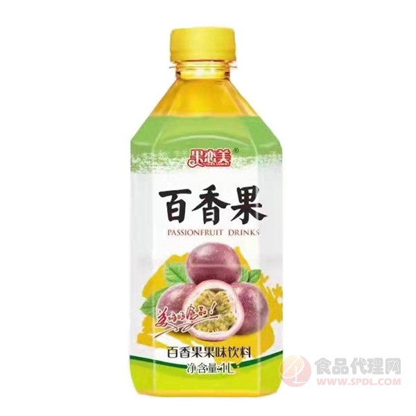 果恋美百香果果味饮料1L